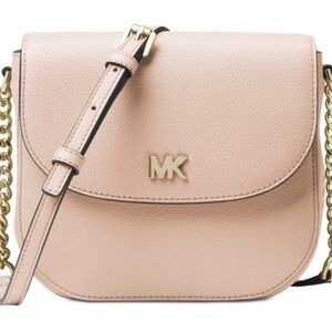 Michael Kors Mott Pebbled Leather Dome Crossbody Bag